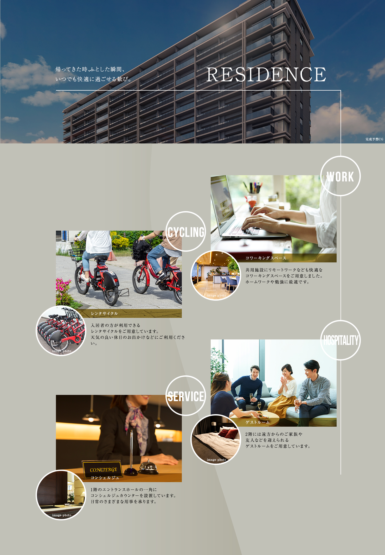 帰ってきた時、ふとした瞬間、いつでも快適に過ごせる歓び。